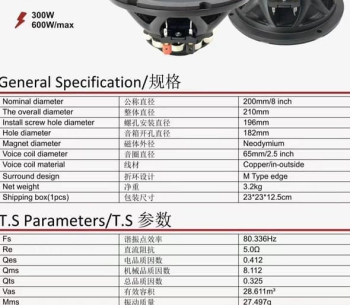 Bass 20 từ neo XD8651